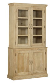 DKD Home Decor Vitrina India 1c24 Natural Mango Cristal 43 x 230 x 122 cm