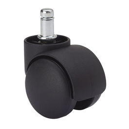 Ruedas Alex Rueda giratoria espiga y eje liso negra 50 kg 11x12 cm Ø5 cm