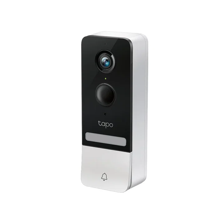 TP-Link Tapo D230S1 Videoportero Inteligente con Cámara 2K, Visión Nocturna Color, Detección de Personas, Batería Recargable y Kit Timbre Interior