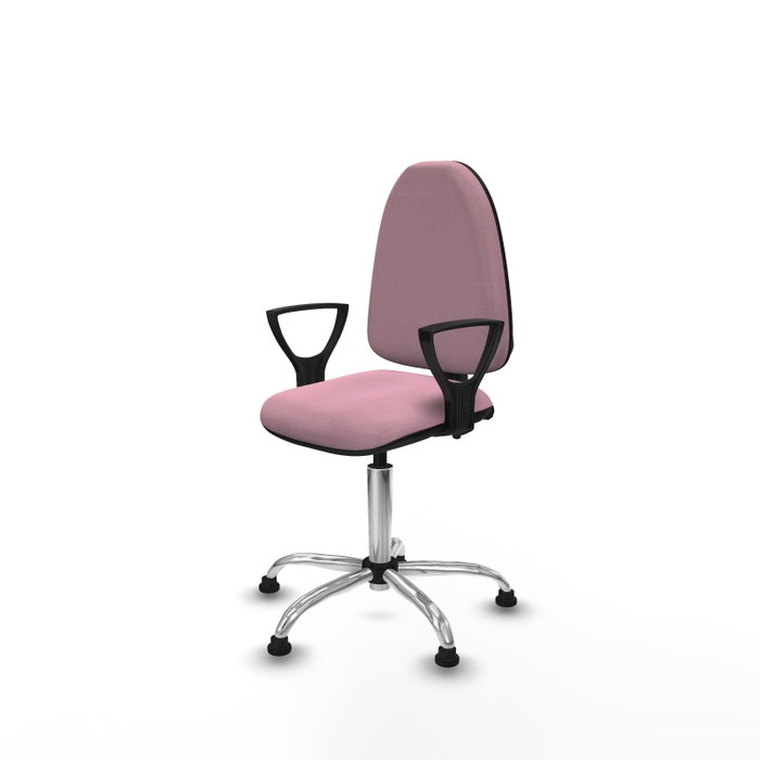 PIQUERAS Y CRESPO Silla de oficina Aýna Rosa con brazos fijos