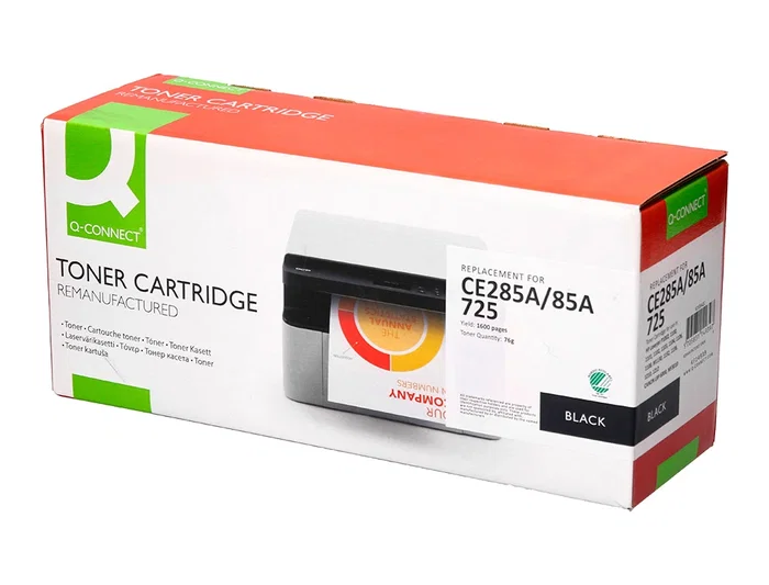 Q-connect Tóner Compatible CE285A Negro para HP LaserJet P1102/P1102w/M1212nf MFP/M1217nfw MFP/M1132 MFP - 1.600 páginas