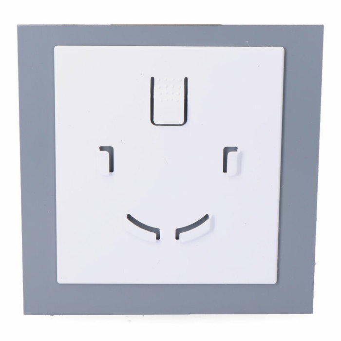 Edm Tapa 175 x 175 mm Gris Aluminio Cepillado para Extractor ø10cm
