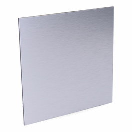 Edm Tapa 175 x 175 mm Gris Aluminio Cepillado para Extractor ø10cm