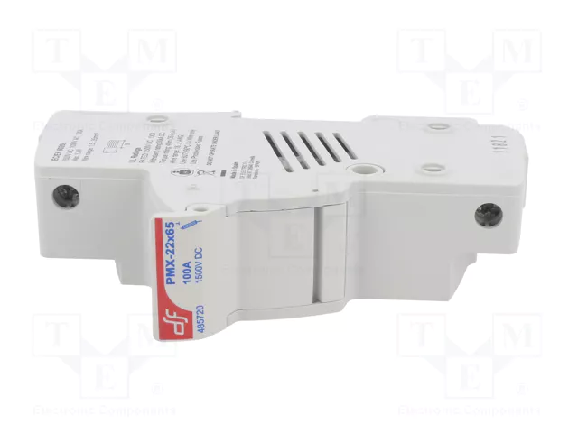 DF ELECTRIC Portafusibles 22x65mm para Raíl DIN 100A 1,5kVDC