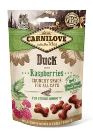 Carnilove Feline Crunchy Snack Pato y Frambuesa Caja 10x50g