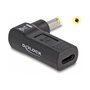 DeLOCK Adaptador de USB Type-C™ hembra a HP 4,8 x 1,7 mm macho en ángulo de 90°