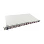 Helos Spleissbox LWL 19 pulg 12 x LC Duplex OM4, Gris