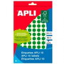 Apli Etiquetas Adhesivas Circulares Ø10mm Verde