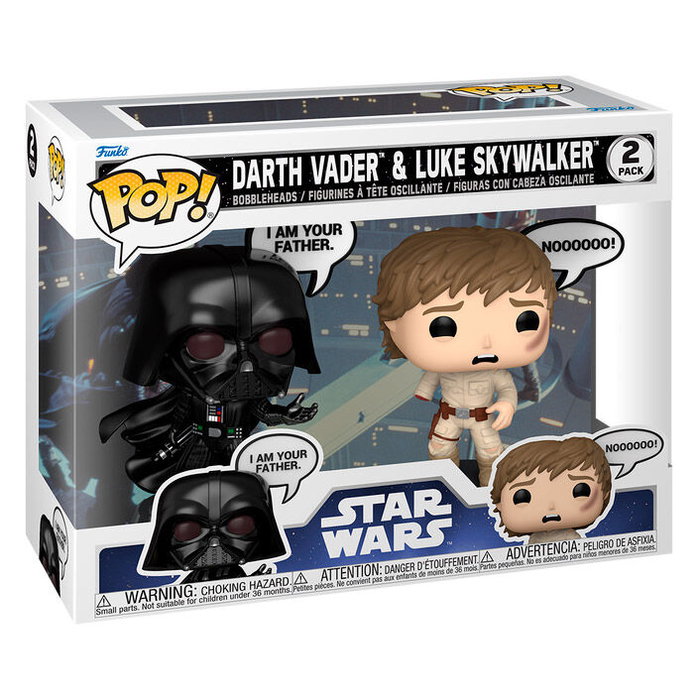 Funko Star Wars: Sayings Pack de 2 POP! Vinyl Figuras Vader & Luke