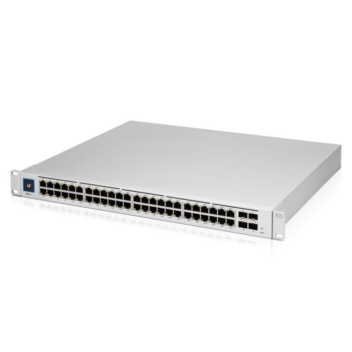 Ubiquiti Switch UniFi Pro 48 - Conmutador gestionado L3 48 puertos Gigabit Ethernet, 4 x 10G SFP+, pantalla táctil de 1.3", 176 Gbps, 60W