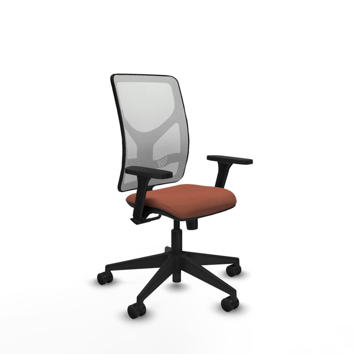 PIQUERAS Y CRESPO Silla de oficina Motilla con mecanismo Sincro, Marrón y Blanco PIQUERAS Y CRESPO Silla de oficina Motilla con mecanismo Sincro, Marrón y Blanco