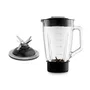 Ufesa 70205761 Batidora de Vaso 1.5 L 1500W con Jarra de Vidrio y Picahielos, Color Negro y Blanco