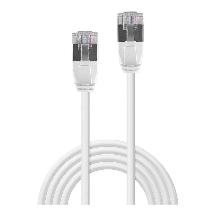 LINDY Patchkabel Cat.6A F/UTP Ultra Slim, Cable de Red Gris 1.5 m