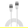LINDY Patchkabel Cat.6A F/UTP Ultra Slim, Cable de Red Gris 1.5 m