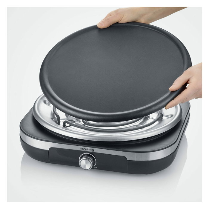 Severin CM 2199 Crepera eléctrica XXL con placa de 38 cm