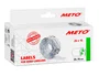 Meto Etiquetas blancas 26x16 mm troqueladas adhesivo removible