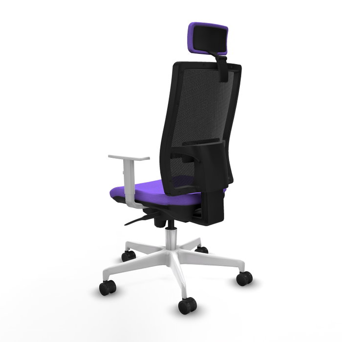 PIQUERAS Y CRESPO Silla de oficina Horna con mecanismo Sincro, Lila y Negro PIQUERAS Y CRESPO Silla de oficina Horna con mecanismo Sincro, Lila y Negro