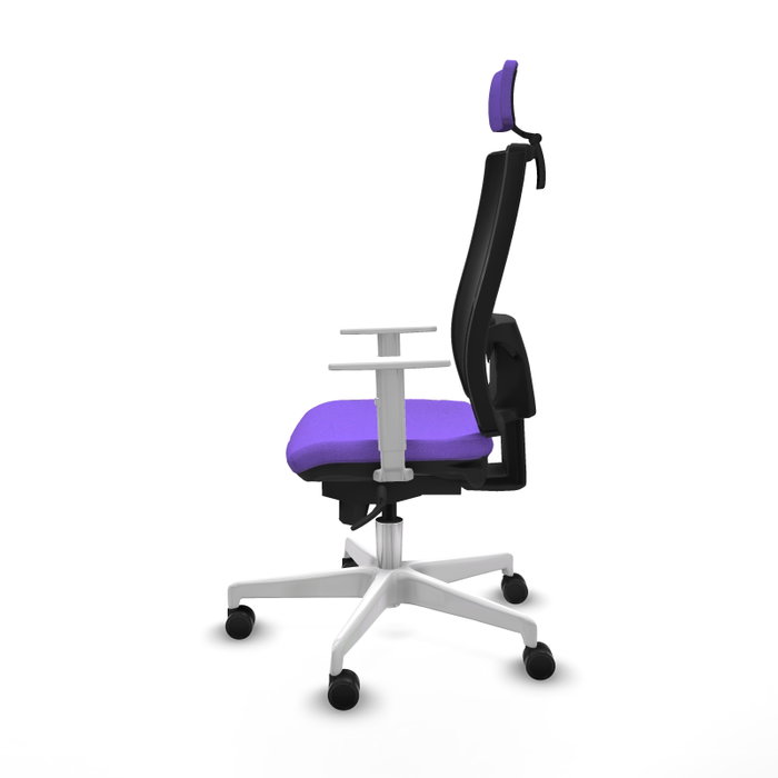PIQUERAS Y CRESPO Silla de oficina Horna con mecanismo Sincro, Lila y Negro PIQUERAS Y CRESPO Silla de oficina Horna con mecanismo Sincro, Lila y Negro