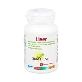 SURA VITASAN Liver 45 Cápsulas - Complemento Alimenticio para Mantenimiento Hepático con Alcachofa