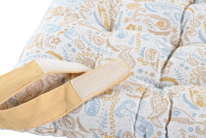 DKD Home Decor Cojin Shabby Multicolor Blanco Algodon 40 x 40 cm (4 Unidades)