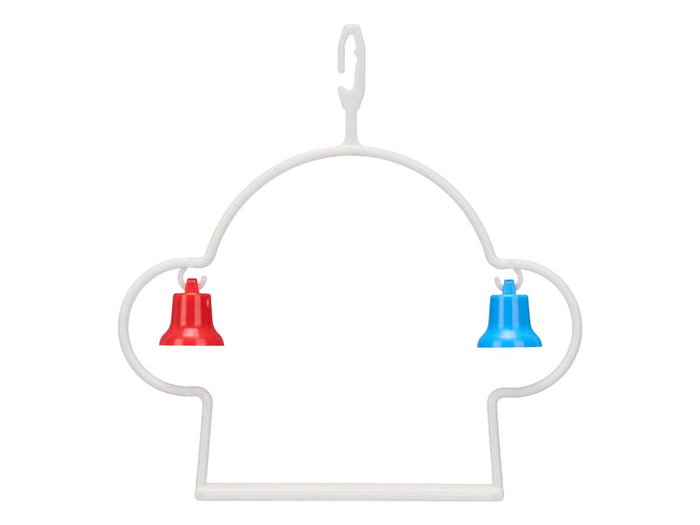 Masco Columpio Cascabeles Accesorio Jaula Blanco 13.5x13x0.3 cm (Set de 24)