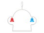 Masco Columpio Cascabeles Accesorio Jaula Blanco 13.5x13x0.3 cm (Set de 24)