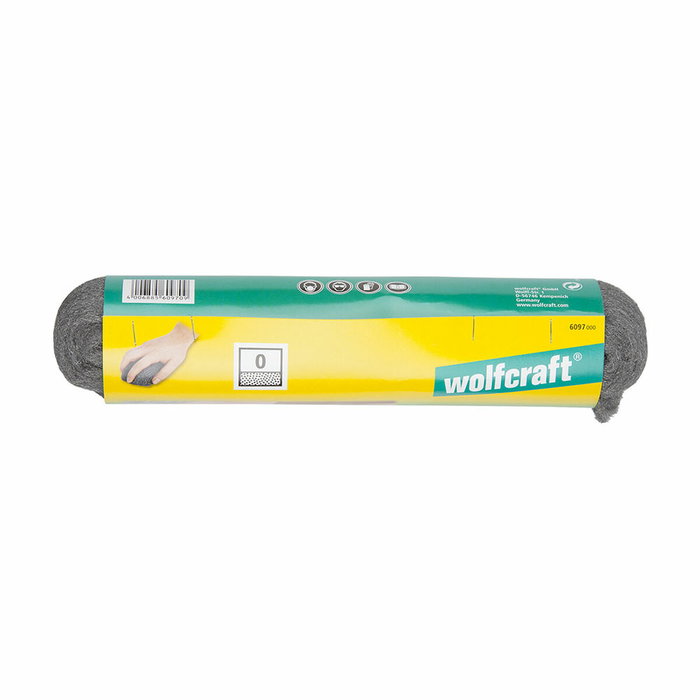Wolfcraft Lana de acero de grano 0, 200g