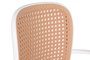 DKD Home Decor Silla Blanco Marron 52 x 86.5 x 56 cm (4 Unidades) Simil Ratan Apilable