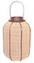 DKD Home Decor Portavelas de Yute y Bambú Natural
