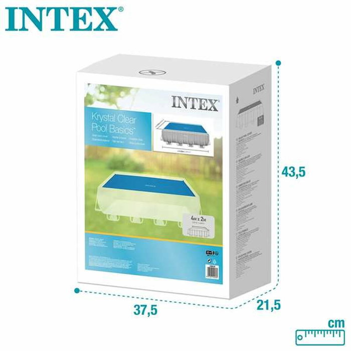 Intex Cobertor Solar para Piscina Frame Rectangular 378x186 cm, azul
