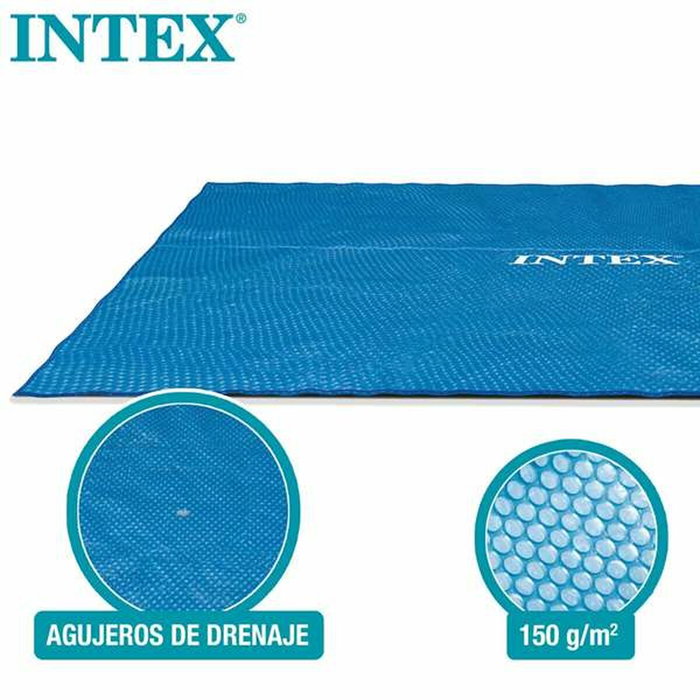 Intex Cobertor Solar para Piscina Frame Rectangular 378x186 cm, azul