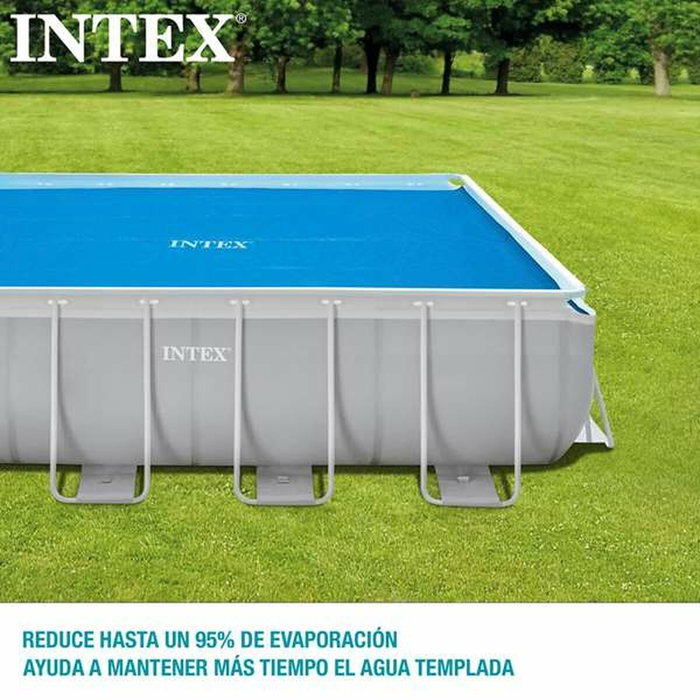 Intex Cobertor Solar para Piscina Frame Rectangular 378x186 cm, azul