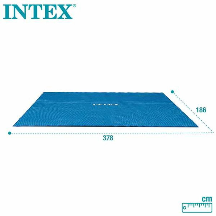 Intex Cobertor Solar para Piscina Frame Rectangular 378x186 cm, azul