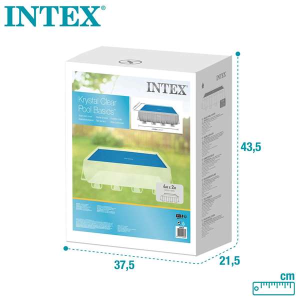 Intex Cobertor Solar para Piscina Frame Rectangular 378x186 cm