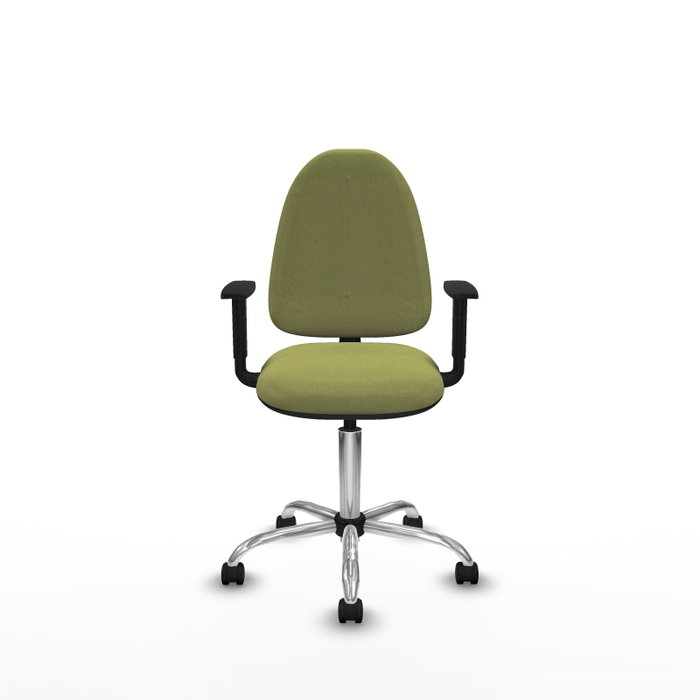 PIQUERAS Y CRESPO Silla de oficina Aýna Verde oliva con Brazos 1D