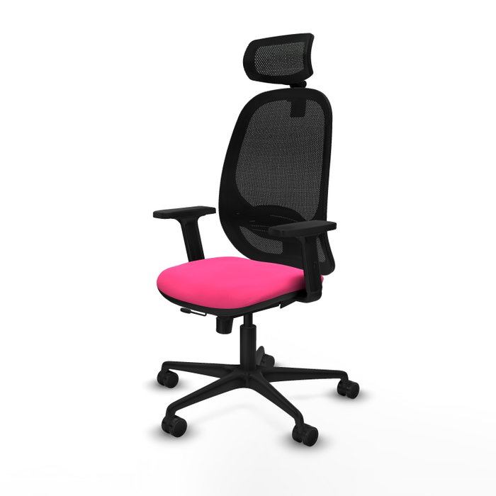 PIQUERAS Y CRESPO Silla de oficina Cilanco Rosa y Negro PIQUERAS Y CRESPO Silla de oficina Cilanco Rosa y Negro