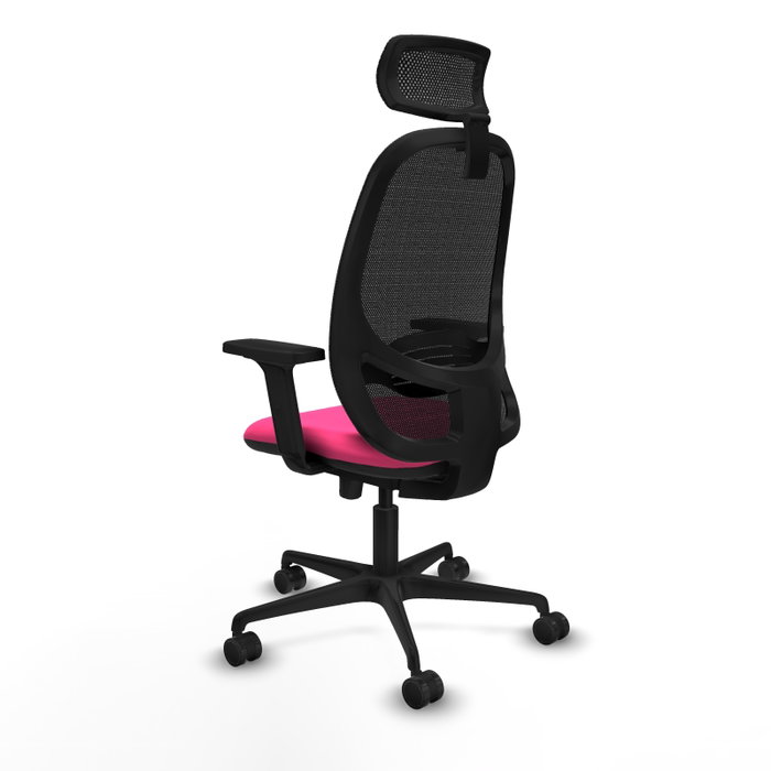 PIQUERAS Y CRESPO Silla de oficina Cilanco Rosa y Negro PIQUERAS Y CRESPO Silla de oficina Cilanco Rosa y Negro
