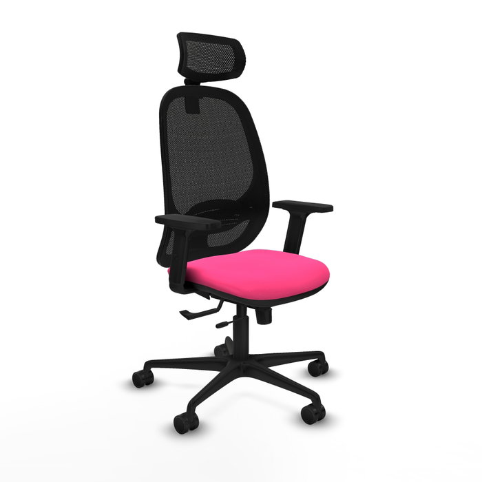 PIQUERAS Y CRESPO Silla de oficina Cilanco Rosa y Negro PIQUERAS Y CRESPO Silla de oficina Cilanco Rosa y Negro