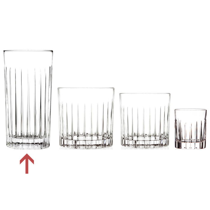 Rcr Cristalleria IT Timeless Vaso Alto 440 Ml Cristal Ecológico LUXION 6 Unidades Altura 150 Mm