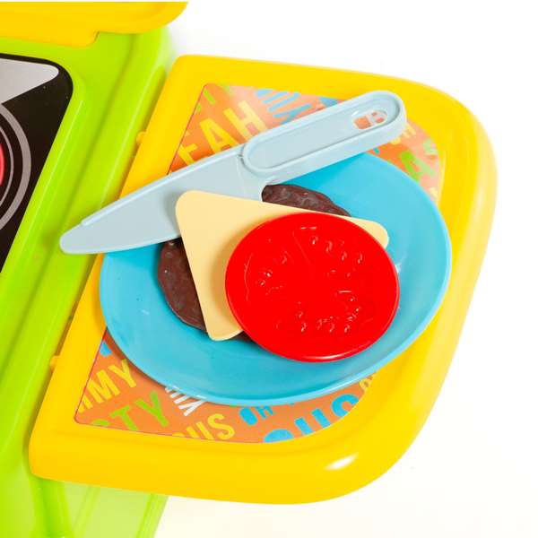 Molto Cocina con Fregadero y Accesorios Grifo Real Juguete Infantil 33x61x25 cm