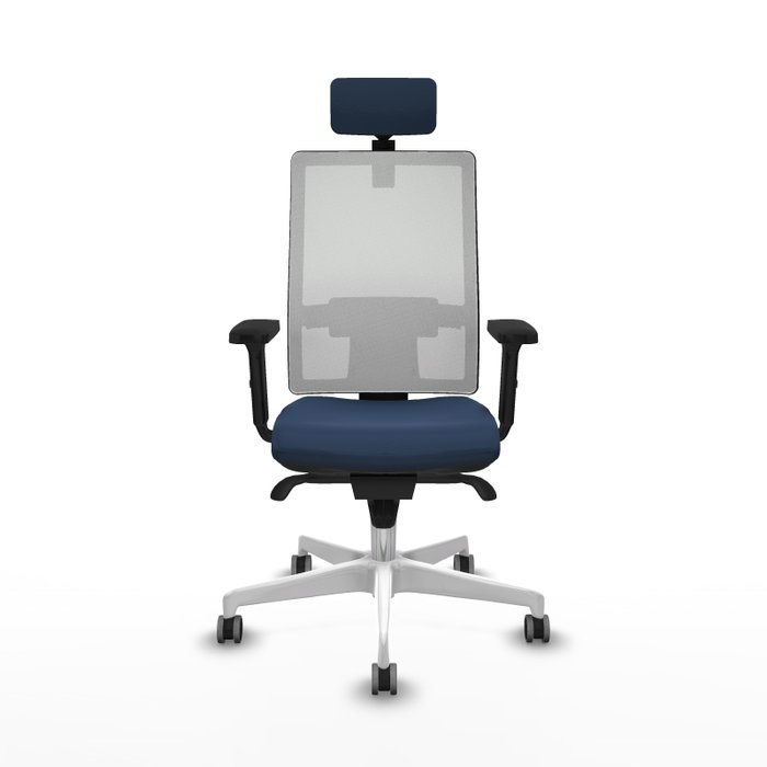 PIQUERAS Y CRESPO Silla de oficina Horna Azul marino y Blanco PIQUERAS Y CRESPO Silla de oficina Horna Azul marino y Blanco
