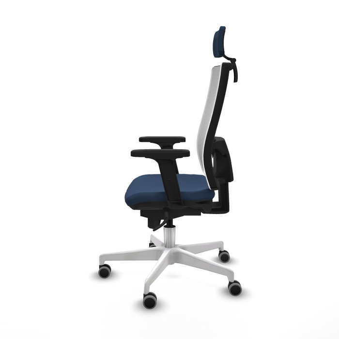 PIQUERAS Y CRESPO Silla de oficina Horna Azul marino y Blanco PIQUERAS Y CRESPO Silla de oficina Horna Azul marino y Blanco