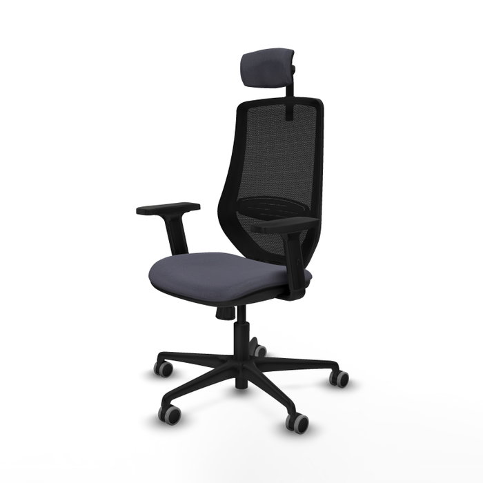 PIQUERAS Y CRESPO Silla de oficina Mardos con mecanismo Sincro, Gris oscuro y Negro PIQUERAS Y CRESPO Silla de oficina Mardos con mecanismo Sincro, Gris oscuro y Negro