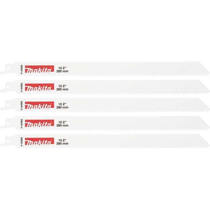 Makita P-04983 Hoja de Sierra Recíproca BIM 280/10Z Makita P-04983 Hoja de Sierra Recíproca BIM 280/10Z
