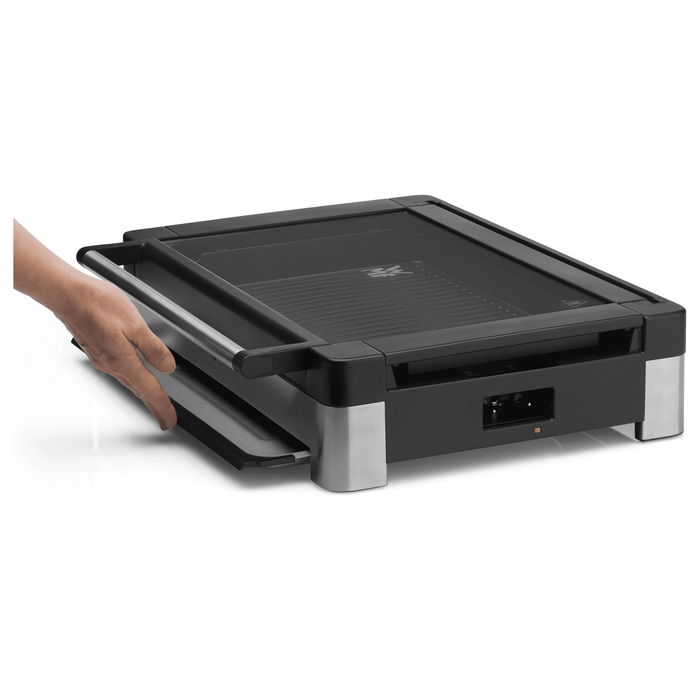 WMF Lono Tischgrill - Parrilla Eléctrica de Mesa para Interiores, Ideal para Fondue y Raclette, Acero Inoxidable Cromargan WMF Lono Tischgrill - Parrilla Eléctrica de Mesa para Interiores, Ideal para Fondue y Raclette, Acero Inoxidable Cromargan