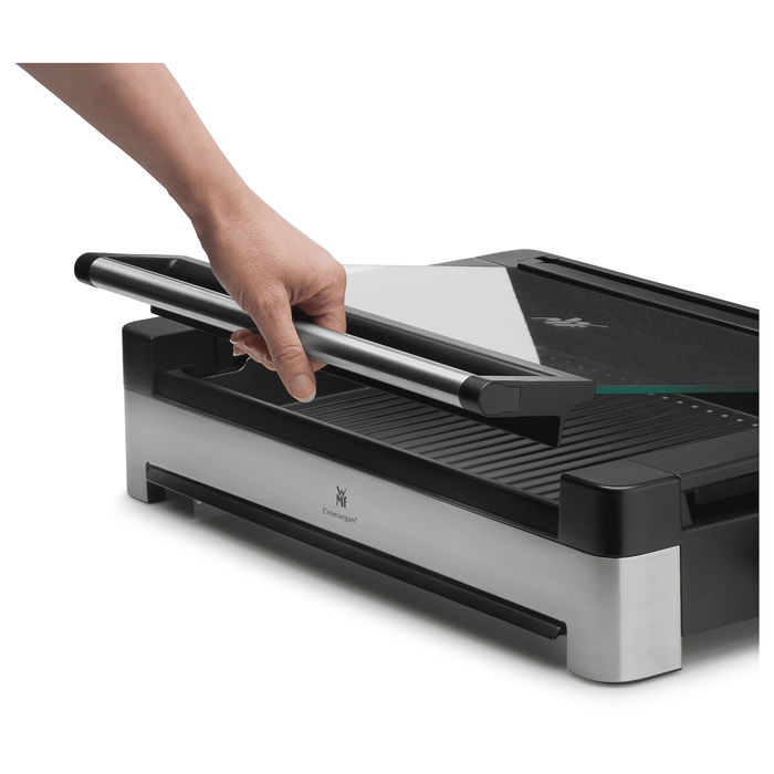 WMF Lono Tischgrill - Parrilla Eléctrica de Mesa para Interiores, Ideal para Fondue y Raclette, Acero Inoxidable Cromargan WMF Lono Tischgrill - Parrilla Eléctrica de Mesa para Interiores, Ideal para Fondue y Raclette, Acero Inoxidable Cromargan