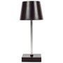 Home Deco Factory Lámpara LED Táctil Negra con 3 Intensidades de Luz, Funciona con Pilas AAA, 12 LEDs COB, Decoración Moderna