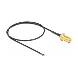 DeLOCK Cable de antena coaxial RP-SMA hembra a MHF 4L LK macho 1.37, 35 cm
