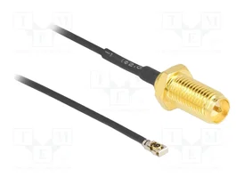 DeLOCK Cable de antena coaxial RP-SMA hembra a MHF 4L LK macho 1.37, 35 cm