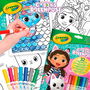 Crayola Libro Actividades y Colorear Casa de Gabby 04-7024 con 32 Páginas y 7 Rotuladores Lavables